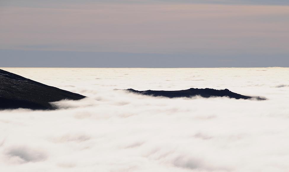 This picture of a cloud inversion over Nantlle Ridge in Snowdownia