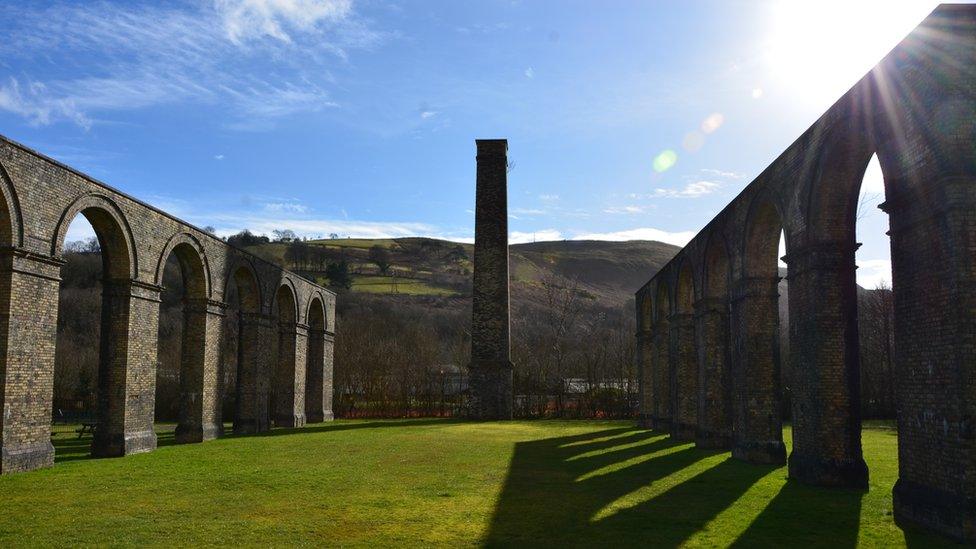 1. The old iron works at Ynyscedywn, Ystradgynlais, Swansea Valley