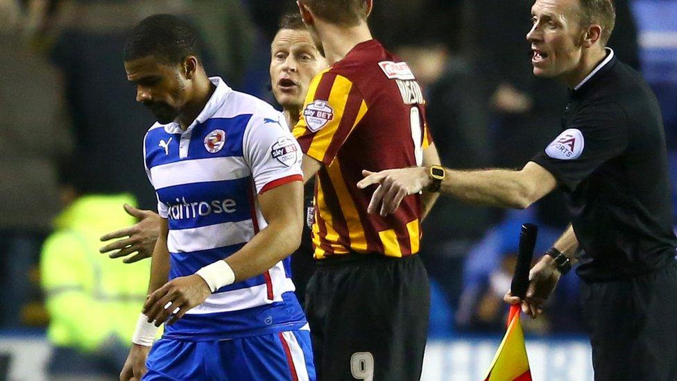 Garath McCleary reports alleged racial abuse to match officials