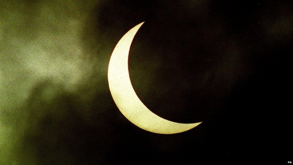 A solar eclipse