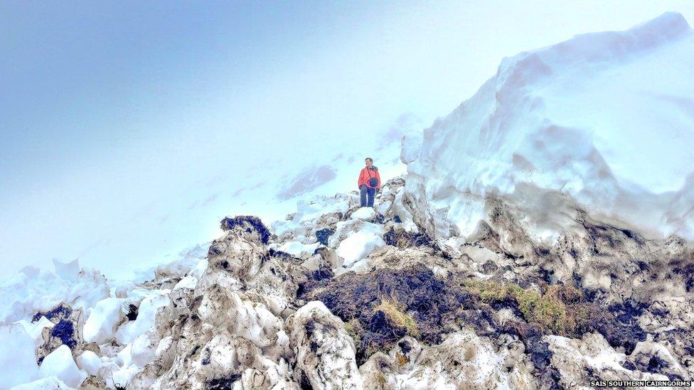 Avalanche on Glas Tulaichean