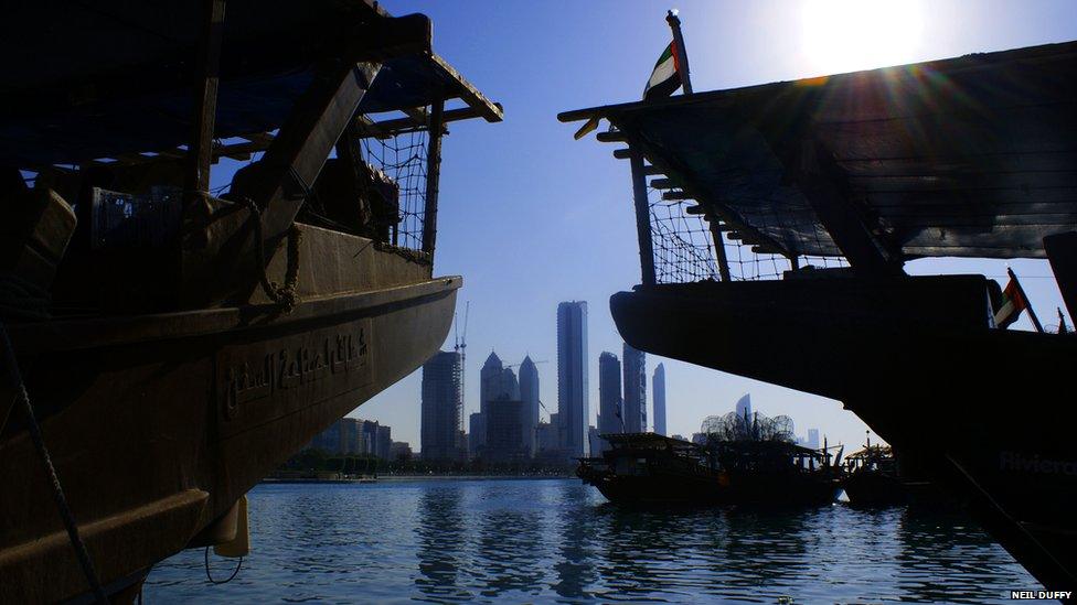 Dhow fishing boats, Abu Dhabi