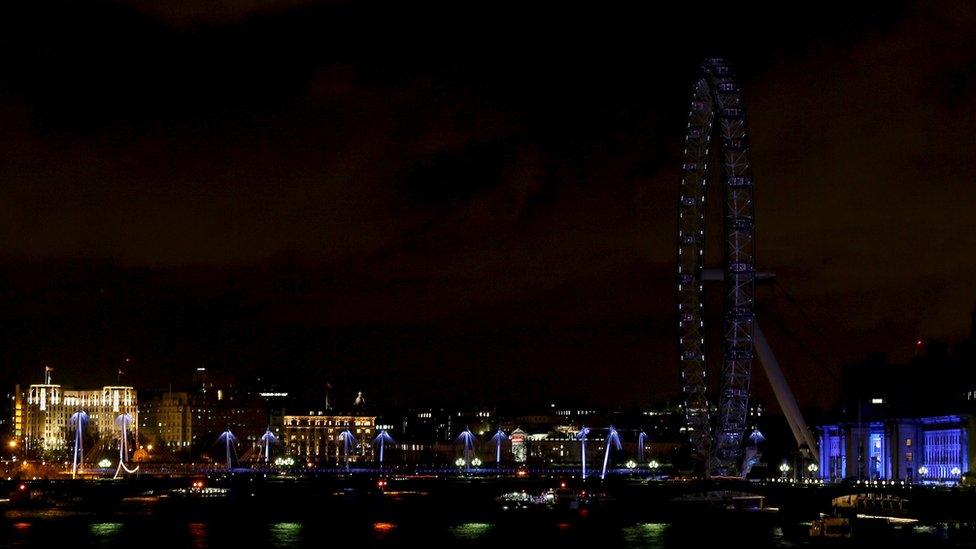 The London Eye during Earth Hour