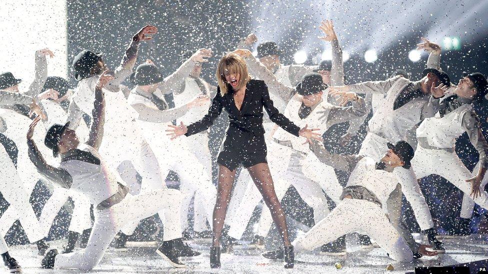 Taylor Swift performing