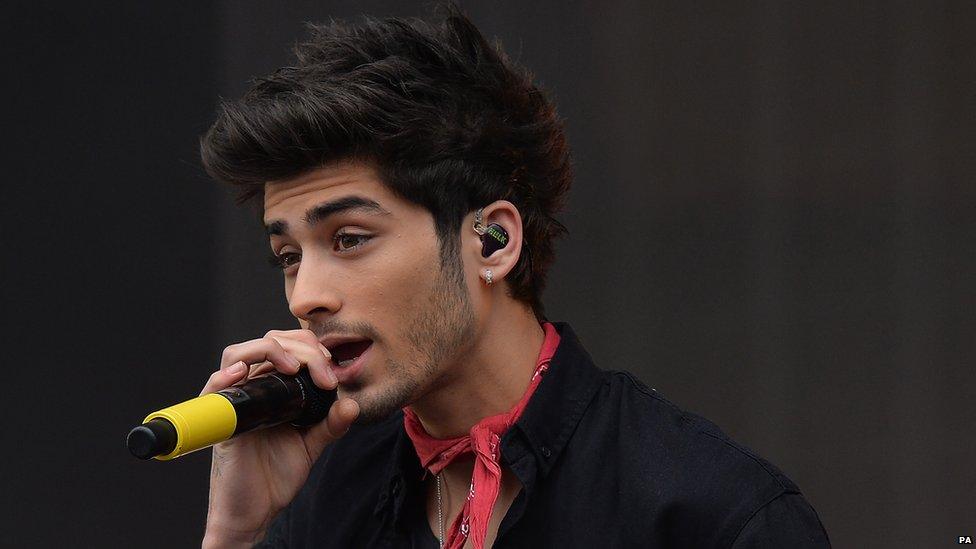 Zayn Malik singing