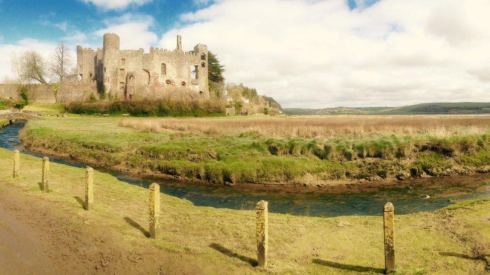 Carole Lynes took this image of Laugharne Castle