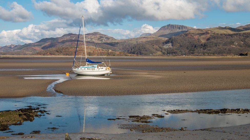 Barbara Fuller, from Tywyn, Gwynedd, .took this picture of the view across to Cadair Idris at Penrhyn Point on the Mawddach estuary