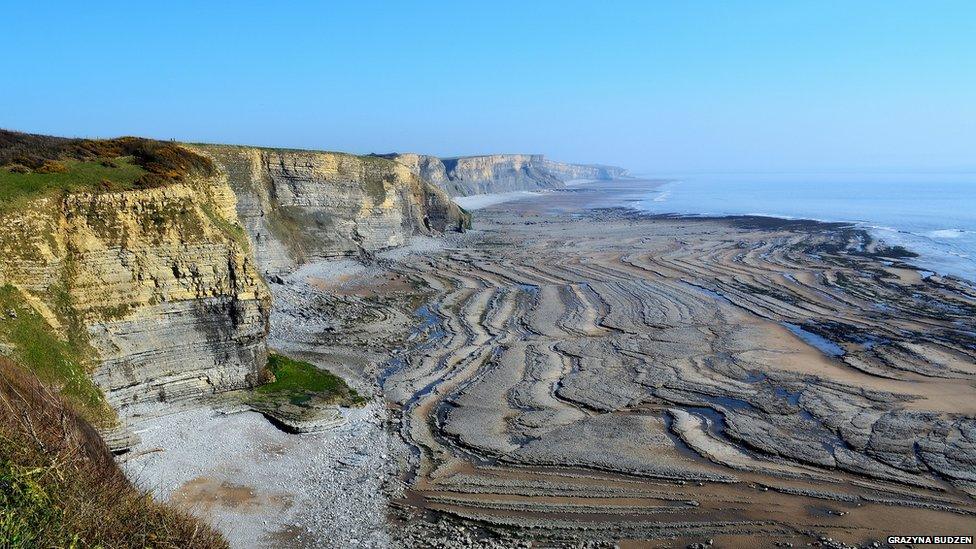 Grazyna Budzen, from Newport, captured the landscape of Ogmore by Sea in the Vale of Glamorgan