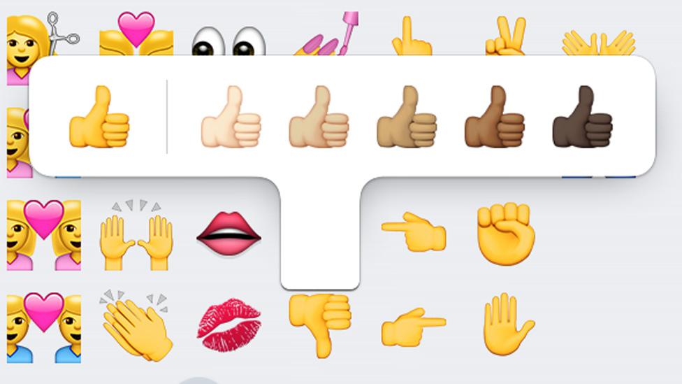 Diverse emojis