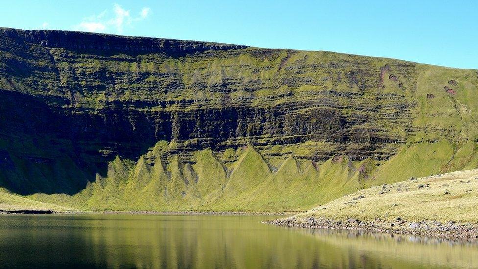 Bannau Sir Gaer on Llyn y Fan Fach