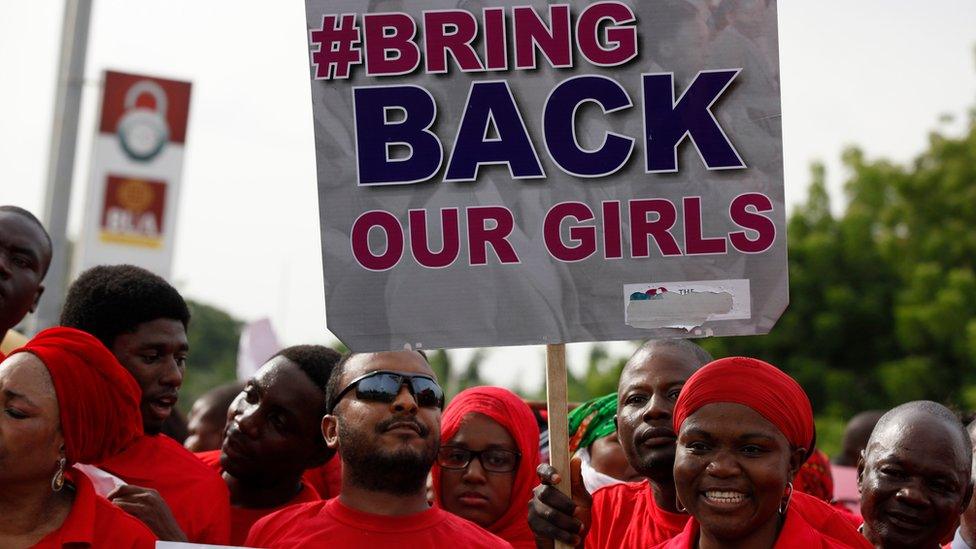 Protest sign saying Bring Back Our Girls