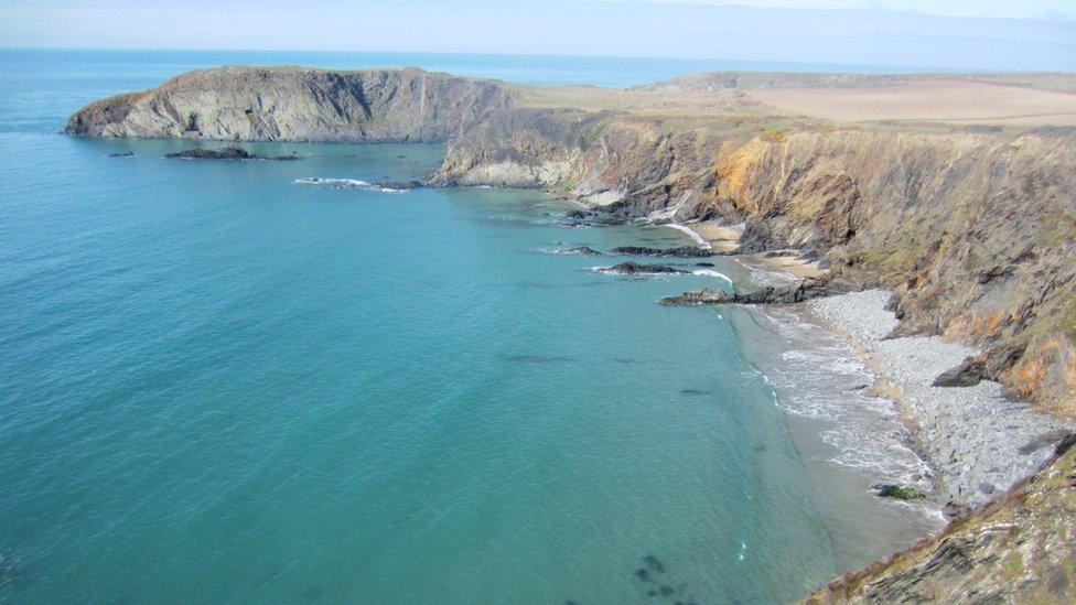 Traeth Llyfn Beach, near Porthgain, Pembrokeshire