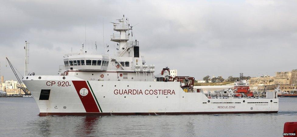 The Italian coastguard