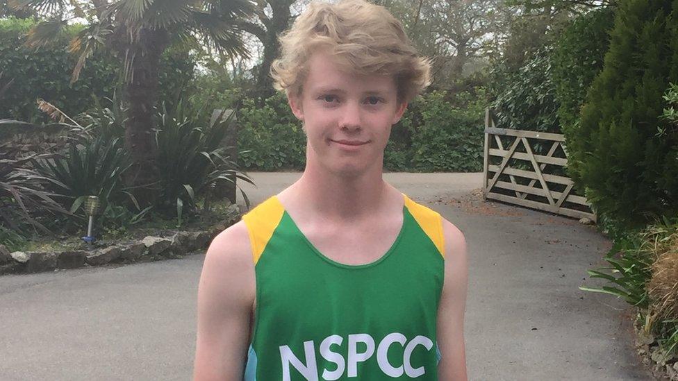 Jonny Innes will be the youngest runner at the London Marathon