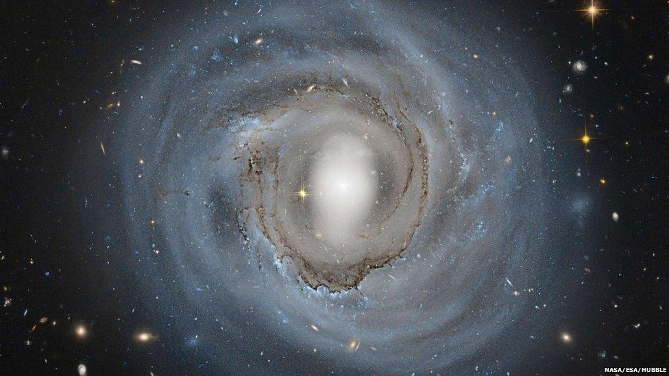 Image taken by the Hubble Space Telescope in order to help identify key stellar distance markers known as Cepheid variable stars