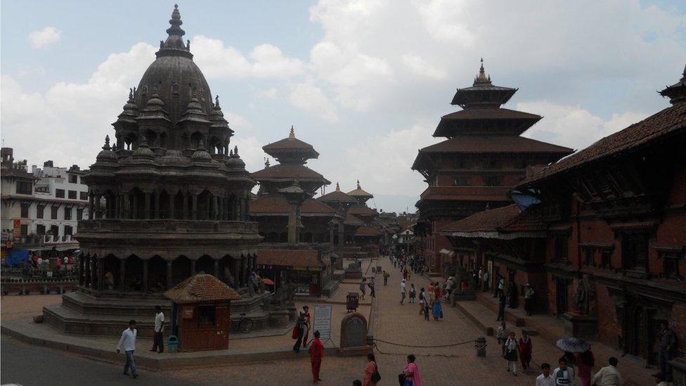 Main square in Patan - 2010 photo