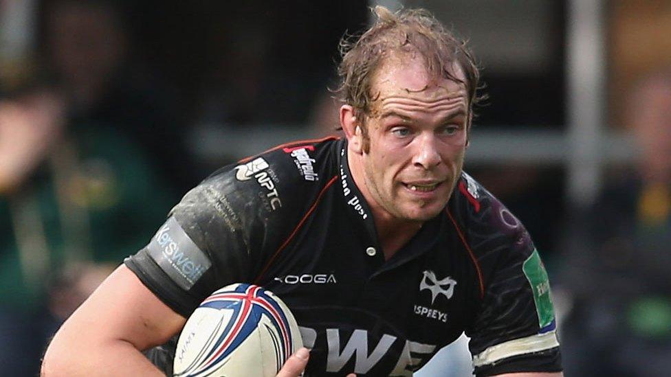 Ospreys captain Alun Wyn Jones