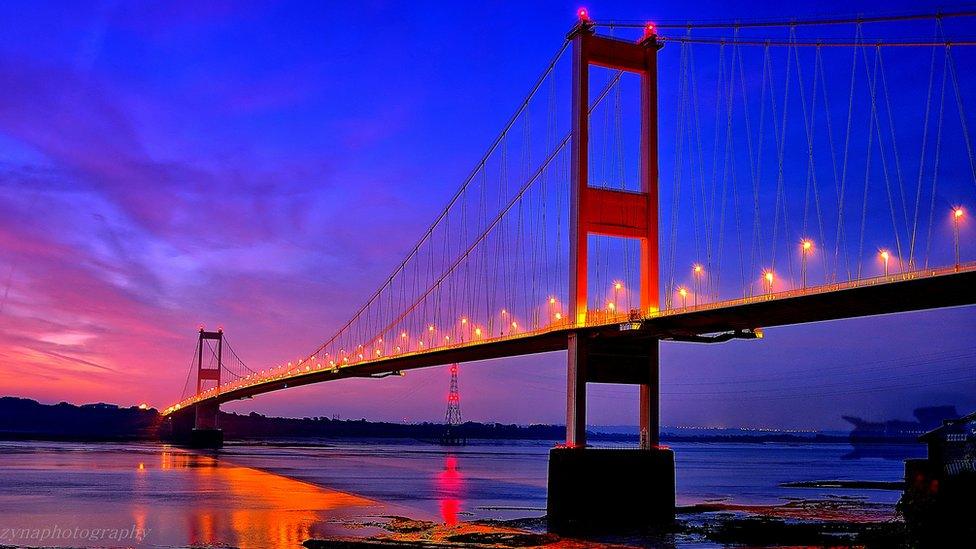 Grazyna Budzen captured this image of the Severn Bridge.