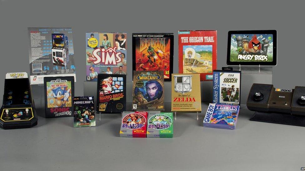 A selection of video games from the World Video Game Hall of Fame shortlist.