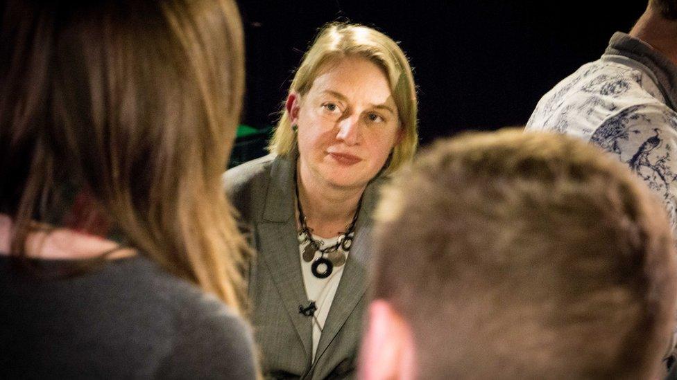 Natalie Bennett in the Live Lounge