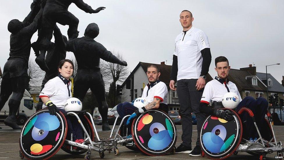 Members of GB wheelchair rugby