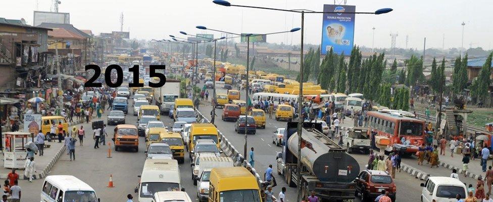 Oshodi market in Lagos, Nigeria - 2015