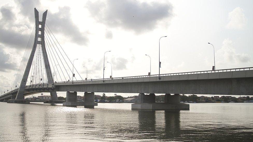 Lekki-Ikoyi bridge in Lagos, Nigeria