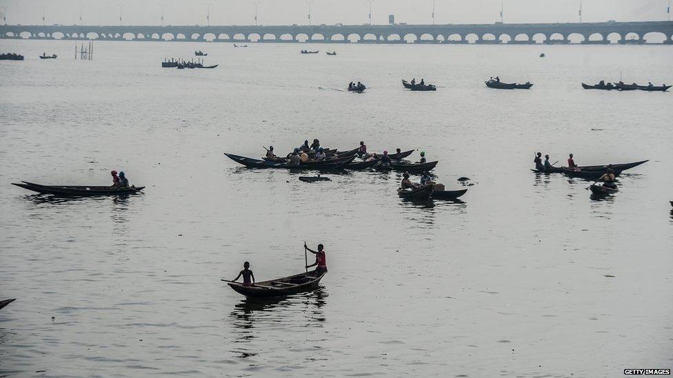 Makoko slum in Lagos, Nigeria - 2014