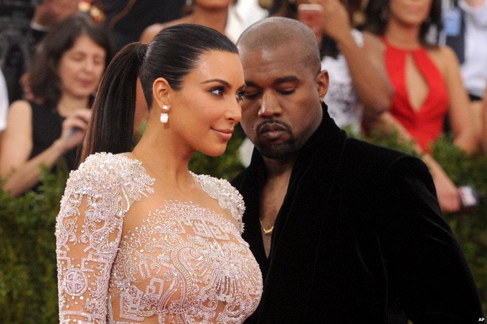 Kim Kardashian and Kanye West