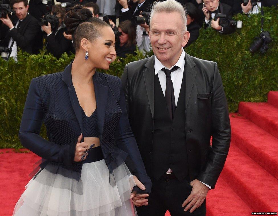 Alicia Keys and Jean Paul Gaultier