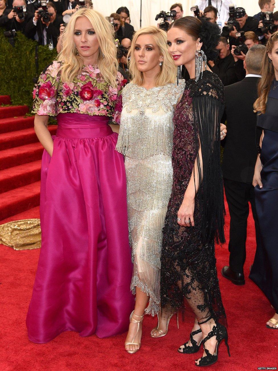 Keren Craig, Ellie Goulding and Georgina Chapman