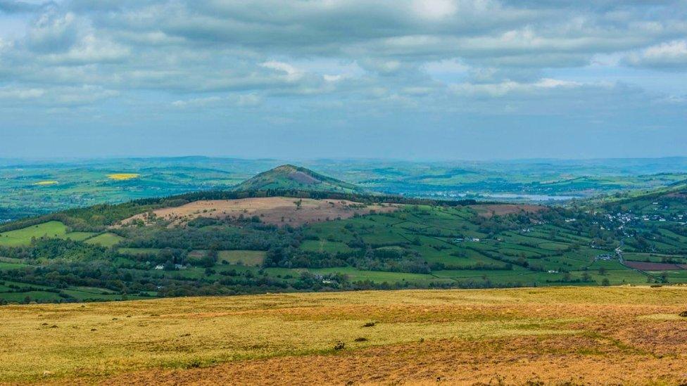 Mike Colley captured this image of Llangynidr mountain looking towards Llangorse lake