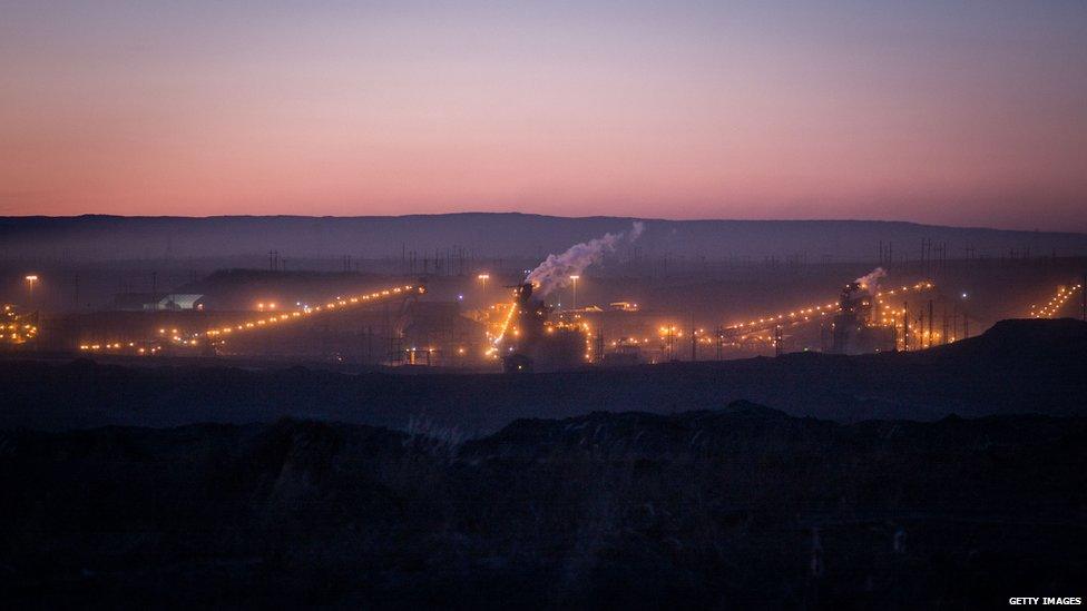 : The Horizon CNRL oil sands site, on April 27th, 2015 outside of Fort McMurray, Canada.