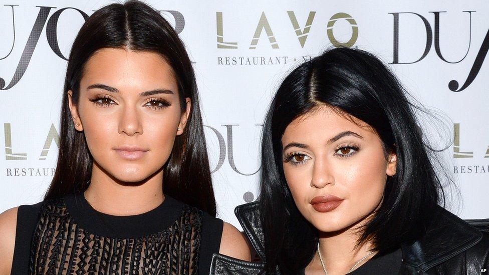 Half-sisters Kendall and Kylie Jenner