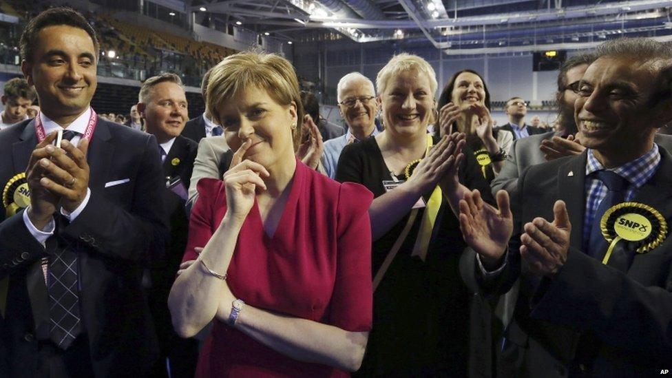 Nicola Sturgeon at the Glasgow count