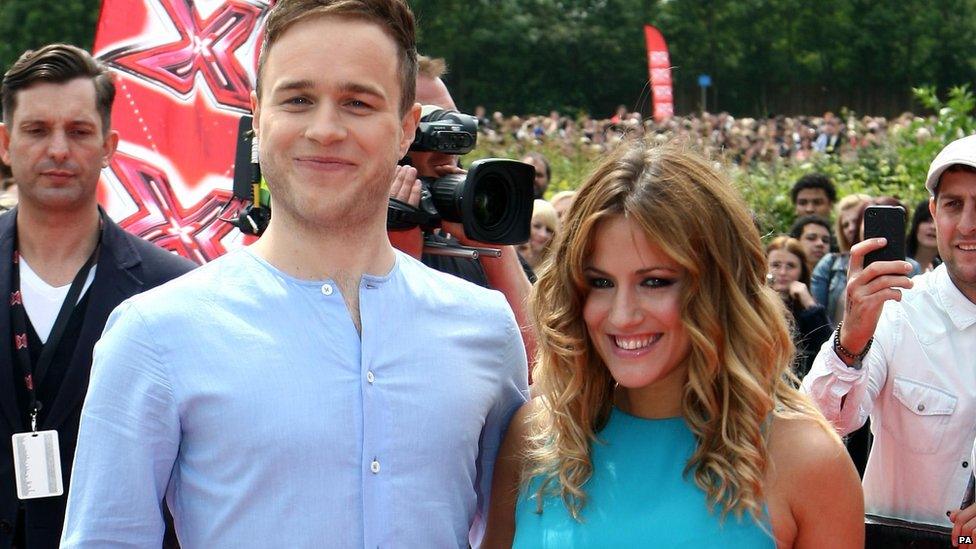 Olly Murs and Caroline Flack