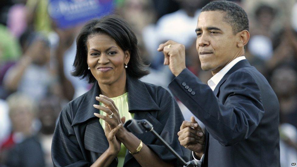 Michelle and Barrack Obama