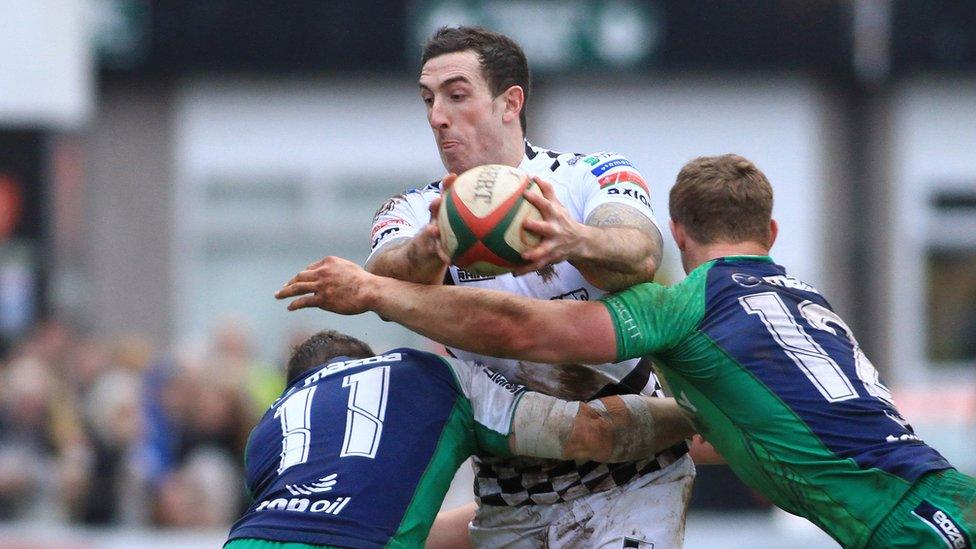 Pontypridd captain Dafydd Lockyer in action against Connacht 'A'