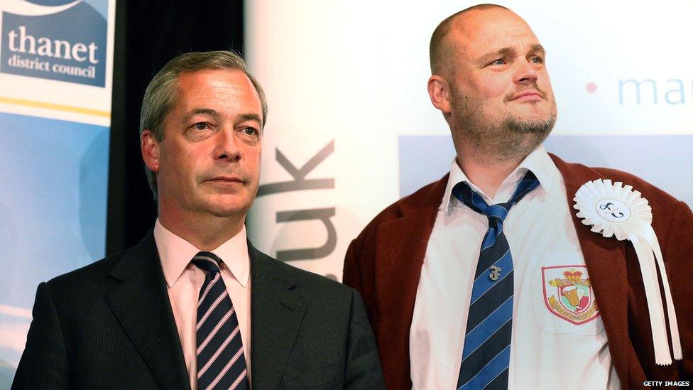 Nigel Farage and Al Murray