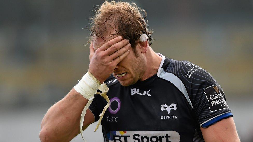 Ospreys captain Alun Wyn Jones