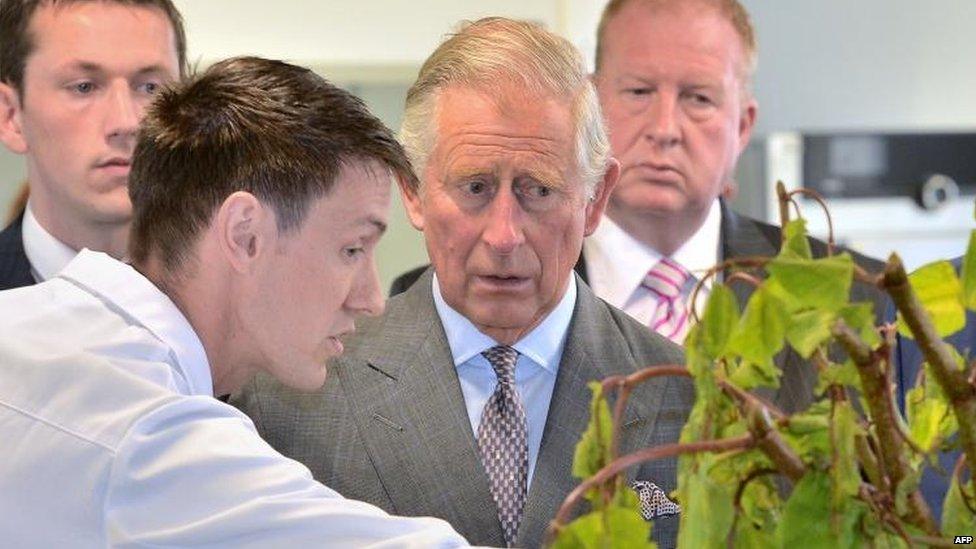 Earlier on Wednesday, the prince was also given a tour of the Institute of Technology in Sligo