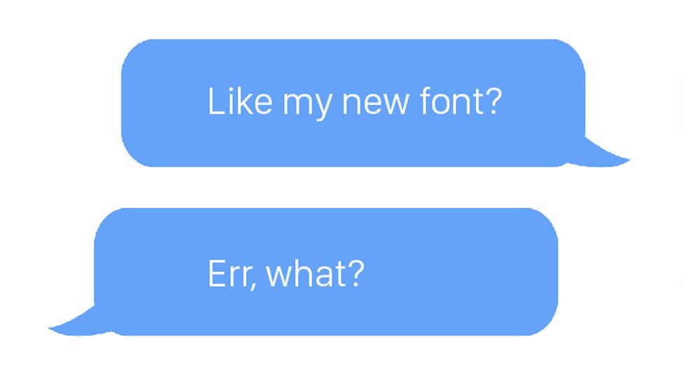 Apple's new font, San Francisco