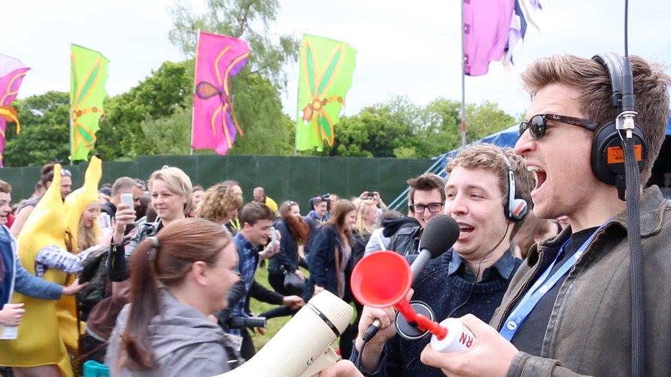 Matt Edmondson and Greg James