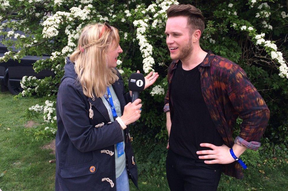 Natalie Jamieson and Olly Murs