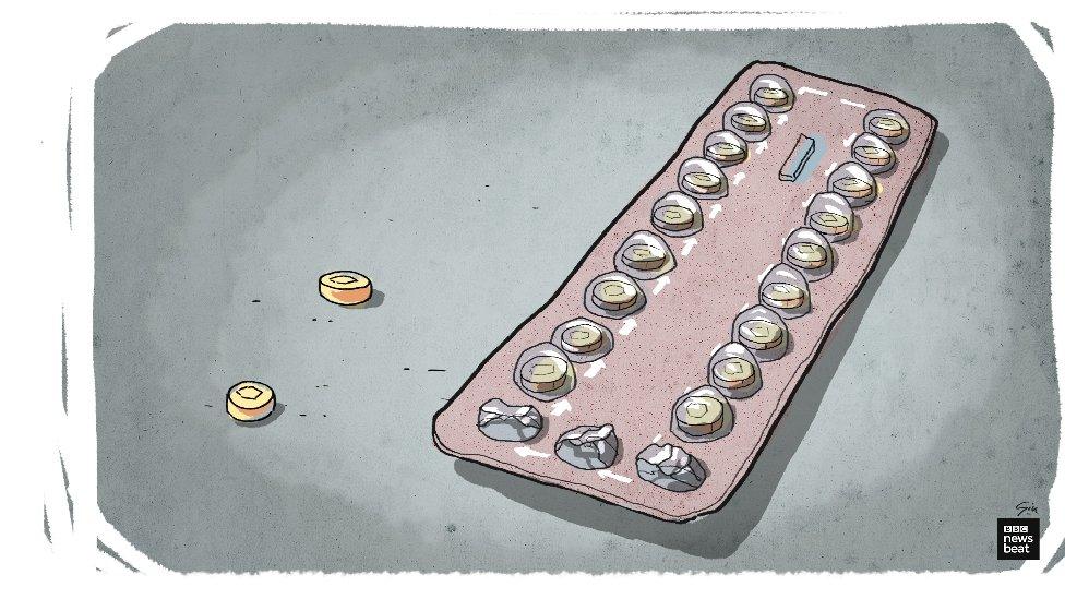 Contraceptive pill packet