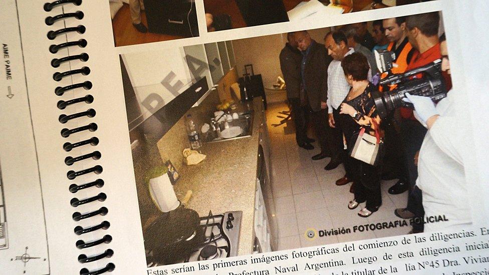 People in Nisman's flat after his death