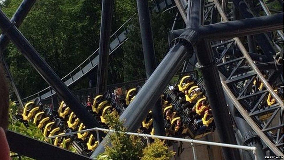 The Smiler ride