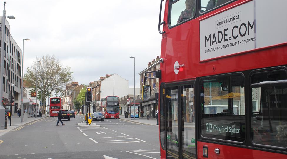 212 bus seen from behind