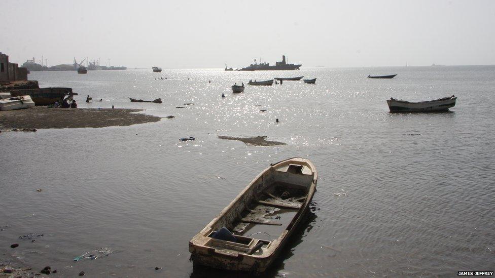 Boats at Berbera's old town