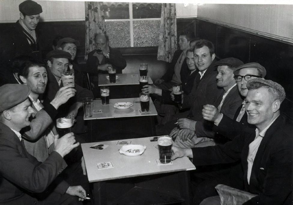 Men drinking in Methley